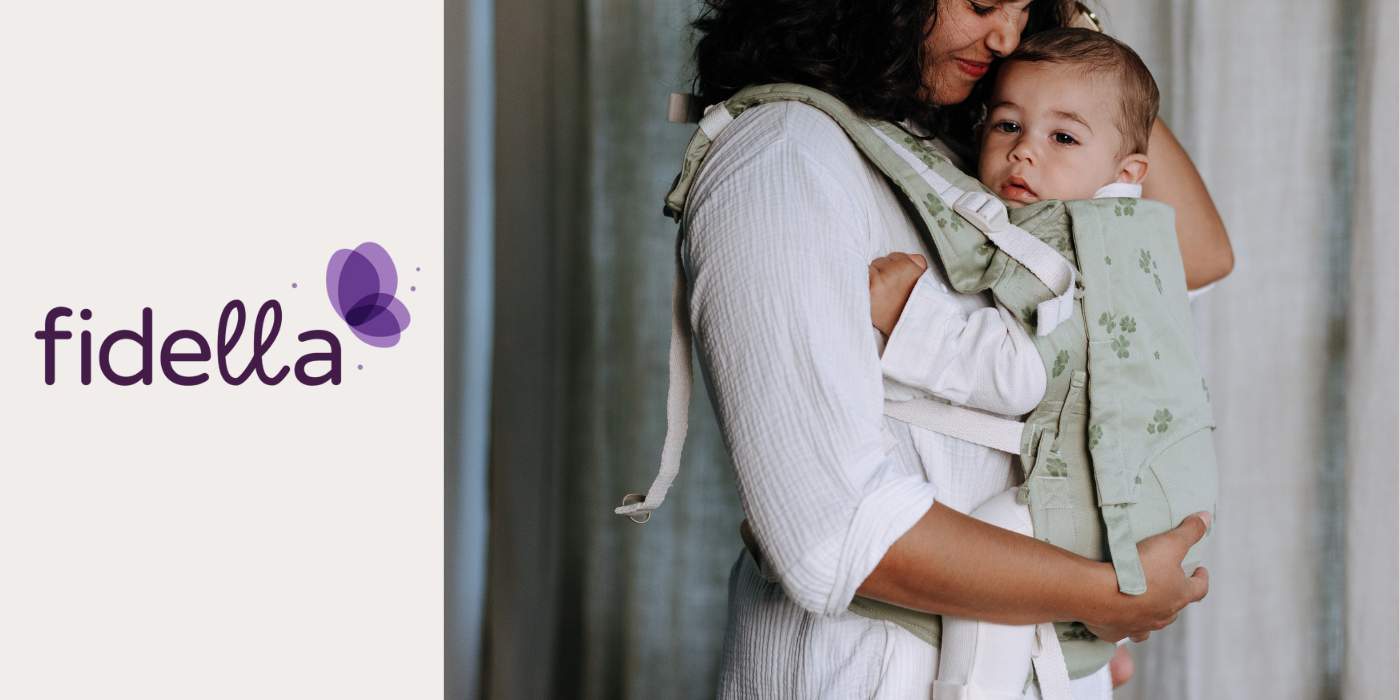 mochilas fidella toddler con detalle de tejido de fular y ergonomia para niños grandes